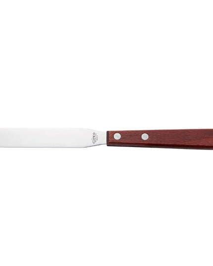 Phới Phết Trang Trí & Phết Kem Winco TNS-7 20.2 cm Tay Cầm Gỗ, Lưỡi Thép Không Gỉ