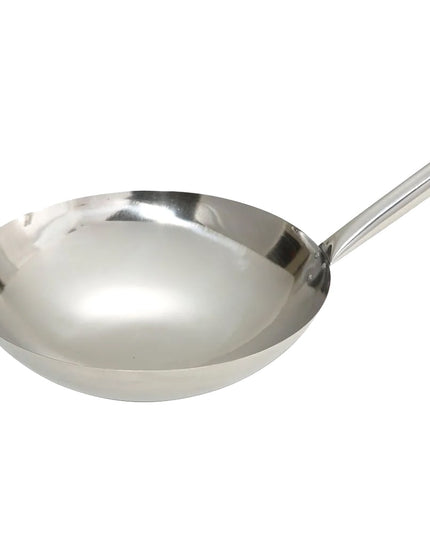 Chảo Xào Winco WOK-14N Thép Không Gỉ 35.6 cm