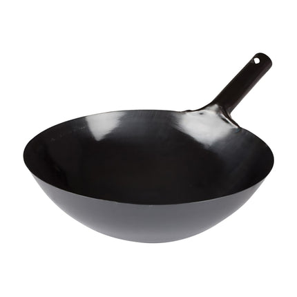 Chảo Xào Winco WOK-34 Thép Cacbon 35.6 cm Không Đinh Tán Bên Trong