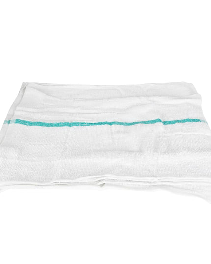 Khăn Quầy Bar Cotton Trắng Sọc Xanh Lá Chef Revival 700BRT-GRS 40.6 cm x 48.3 cm