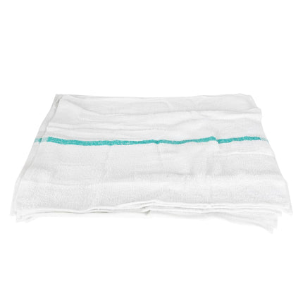 Khăn Quầy Bar Cotton Trắng Sọc Xanh Lá Chef Revival 700BRT-GRS 40.6 cm x 48.3 cm