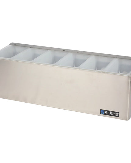 Khay Trang Trí Quầy Bar 6 Ngăn San Jamar B6186L Nắp Phẳng Bản Lề