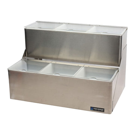 Khay Trang Trí Quầy Bar San Jamar B6706INL (6) Ngăn - Nắp Có Rãnh