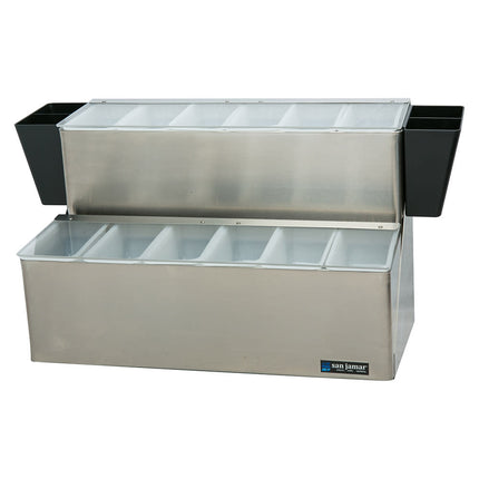 Khay Trang Trí Quầy Bar San Jamar B6766L (12) Ngăn - Nắp Phẳng Bản Lề