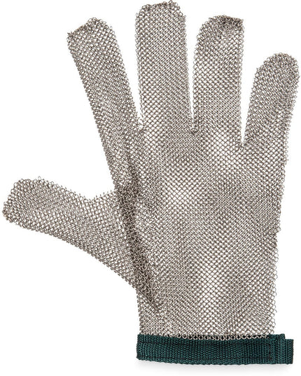 Găng Tay Chống Cắt San Jamar MGA515XL Cỡ XL Thép Không Gỉ Viền Cổ Tay Xanh Lá