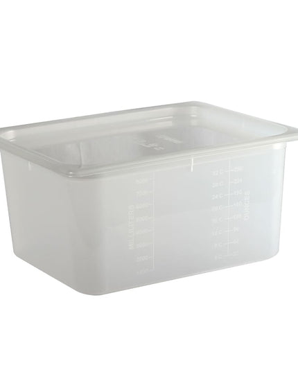 San Jamar MP12 Khay Đựng Thực Phẩm ModPan Cỡ 1/2 - Xếp Chồng Được, Polypropylene, Trong Suốt