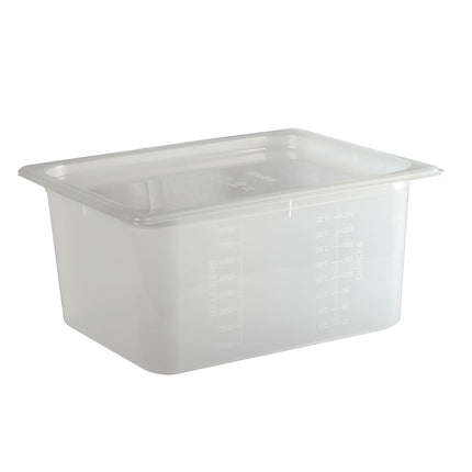 San Jamar MP12 Khay Đựng Thực Phẩm ModPan Cỡ 1/2 - Xếp Chồng Được, Polypropylene, Trong Suốt