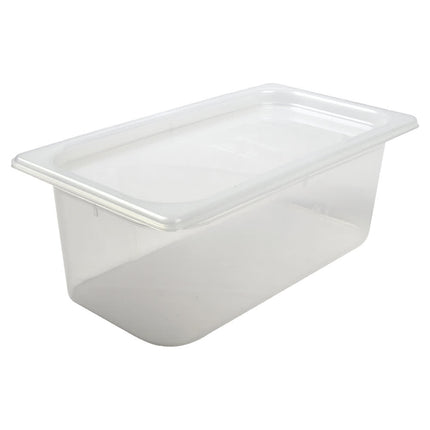 San Jamar MP13 Khay Đựng Thực Phẩm ModPan Cỡ 1/3 - Xếp Chồng Được, Polypropylene, Trong Suốt