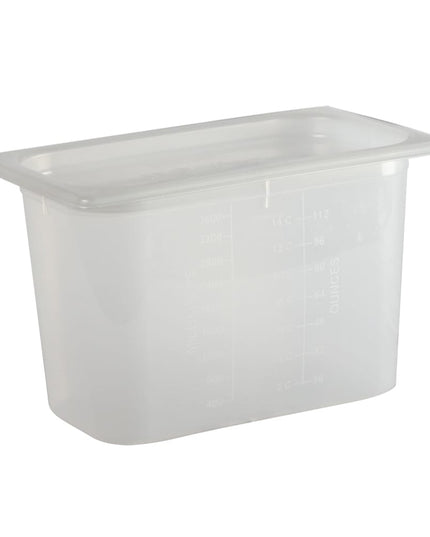 San Jamar MP14 Khay Đựng Thực Phẩm ModPan Cỡ 1/4 Có Nắp - Xếp Chồng Được, Nhựa Polypropylene, Trong Suốt