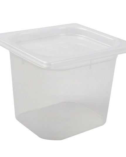 Hộp Đựng Thực Phẩm San Jamar MP16 Cỡ 1/6 ModPan Có Nắp - Xếp Chồng Được, Nhựa Polypropylene, Trong Suốt