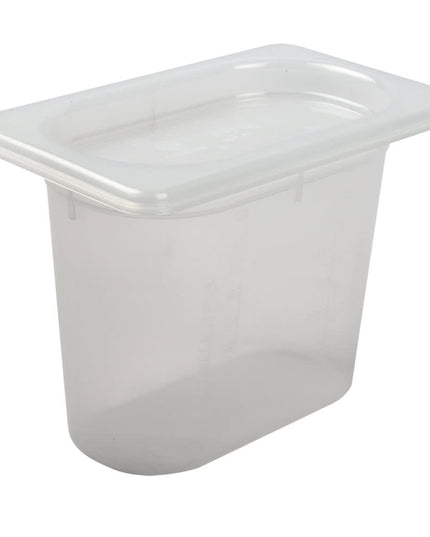 Khay Thực Phẩm San Jamar MP19 Cỡ 1/9 ModPan Có Nắp - Xếp Chồng Được, Polypropylene, Trong Suốt