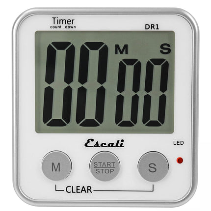 Đồng Hồ Hẹn Giờ Điện Tử San Jamar TMDGXL Escali 8.9 x 8.3 cm Trắng