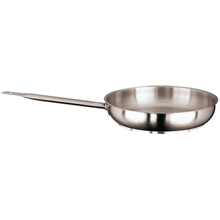 Chảo Rán Thép Không Gỉ Paderno 11114-24 24.1 cm Tay Cầm Kim Loại Rỗng
