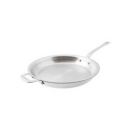 Chảo Rán Nhôm/Thép Không Gỉ Paderno 12214-36 35.9 cm Tay Cầm Thép Không Gỉ
