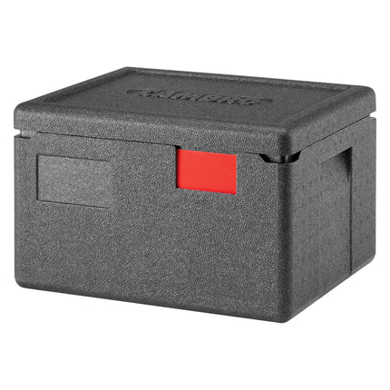 (1 piece) CAMBRO | Cam GoBox® Toploader – 390×330×257 mm – Black lid – GN 1/2 – 4 hr temp hold