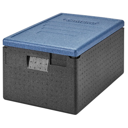 (1 piece) CAMBRO | Cam GoBox® Toploader – 600×400×316 mm – Ice‑blue lid – GN 1/1 – 4 hr temp hold