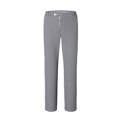 (1 piece) KARLOWSKY | Men's Chef Trousers – Black - Size XS - Elasticated Side Waistband - Belt Loops - Cotton