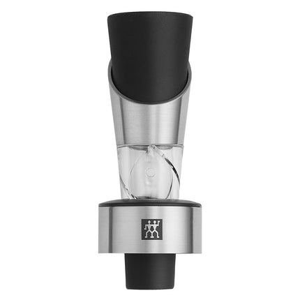(1 piece) ZWILLING | Sommelier Wine Aerator & Pourer with Stopper – 18/10 Stainless Steel – Spiral Vent, Drip‑Free