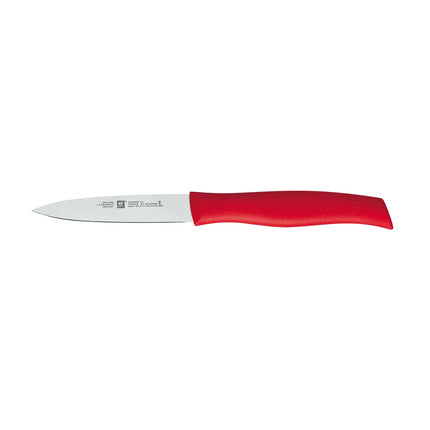 (1 piece) ZWILLING | Twin Grip Paring & Garnishing Knife – Red Handle – 90 mm Blade