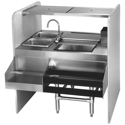 Trạm cocktail inox Eagle Group CS42-32R Spec-Bar 2000 107 cm khay đá bên phải