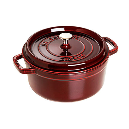 Nồi Cocotte Gang Tráng Men Staub 1003975 3.8 lít Có Nắp Màu Grenadine