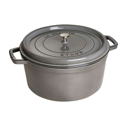 Nồi Cocotte Gang Tráng Men Staub 1004230 8.5 lít Có Nắp Màu Graphite Gray