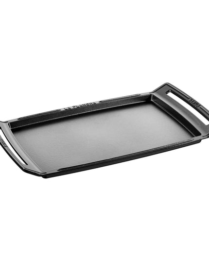 Chảo Nướng Staub 1003954 Chữ Nhật Có Tay Cầm 47 x 24.9 cm Gang Đúc Đen Mờ