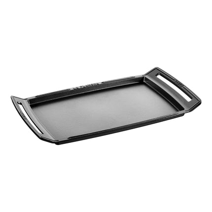 Chảo Nướng Staub 1003954 Chữ Nhật Có Tay Cầm 47 x 24.9 cm Gang Đúc Đen Mờ