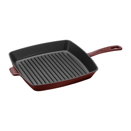Chảo Nướng Staub 1003342 Vuông 30.5 cm Có Tay Cầm Gang Tráng Men Đỏ Lựu