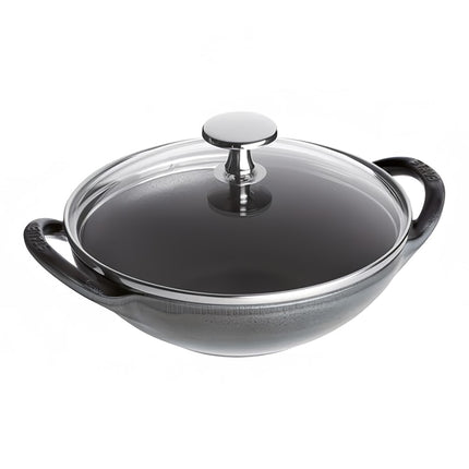 Chảo Gang Mini Staub 1004677 16.5 cm Tráng Men Có Nắp - Màu Xám Than Chì