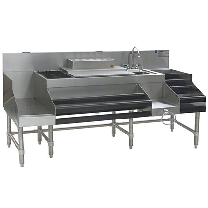 Trạm pha chế gầm quầy bar Eagle nhóm CCS-72 Spec-Bar 2000® 182,9 cm inox Combination Cocktail trạm 30,5 cm rượu trưng bà