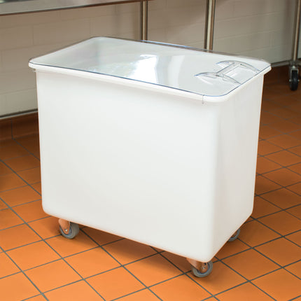 Thùng đựng nguyên liệu di động nắp phẳng trượt Cambro IB44148 161 lít / 680 cup màu trắng