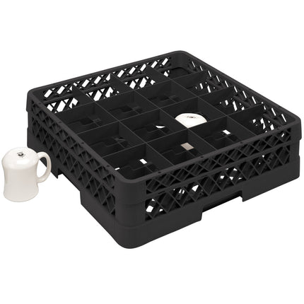 Giá đựng cốc 16 ngăn màu đen Vollrath Traex® TR4DDDD cỡ đầy đủ cao 24 cm