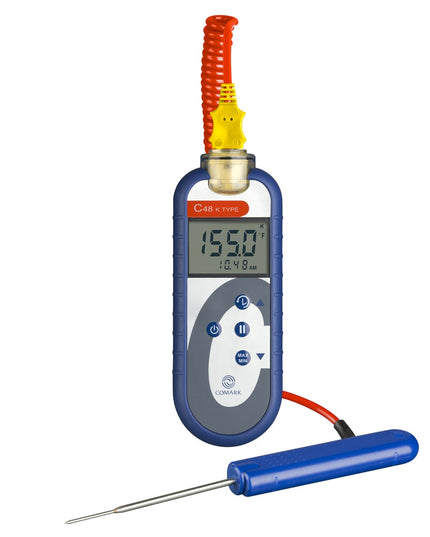 Nhiệt Kế Cặp Nhiệt Điện Tử Chống Nước Comark C48KIT Đầu Dò PK19M - Loại K