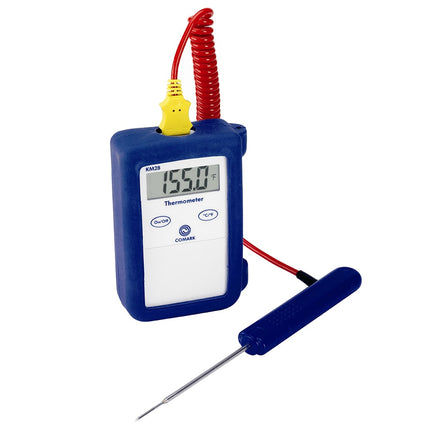 Bộ Máy Đo Nhiệt Độ Kỹ Thuật Số Comark KM28KIT Loại K Thermocouple Đầu Dò 7.6 cm, -40 Đến 1000 Độ F
