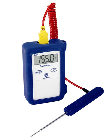 Máy Đo Nhiệt Độ Kỹ Thuật Số Comark KM28KIT Cặp Nhiệt Điện Type K Đầu Dò 7.6 cm, -40 Đến 1000 Độ F