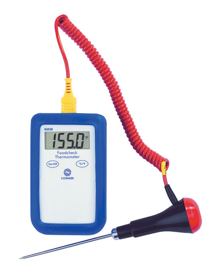 Máy Đo Nhiệt Độ Kỹ Thuật Số Comark KM28/P13 Cặp Nhiệt Điện Loại K Que Đo 10.2 cm, -40 Đến 1000 Độ F