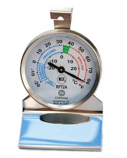 Nhiệt Kế Tủ Lạnh Tủ Đông Comark RFT2AK Inox -20 Đến 80F