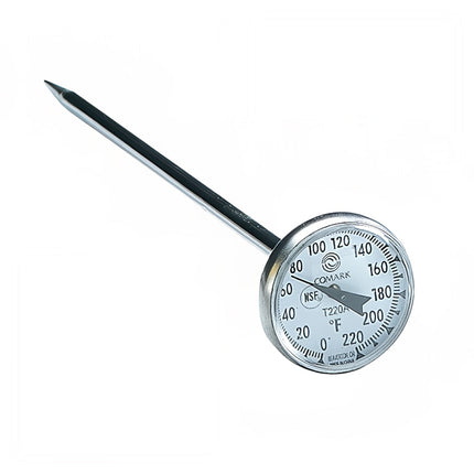 Nhiệt Kế Bỏ Túi Comark T220A/BOXED Mặt Đồng Hồ 2.5 cm Que Đo 12.7 cm, 0 Đến 220 Độ F