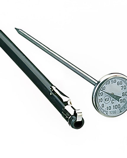 Comark TC100A Nhiệt Kế Bỏ Túi Mặt Đồng Hồ 2.5 cm Cán 12.7 cm, -10 Đến 100 Độ C
