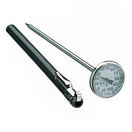 Comark TC100A Nhiệt Kế Bỏ Túi Mặt Đồng Hồ 2.5 cm Cán 12.7 cm, -10 Đến 100 Độ C