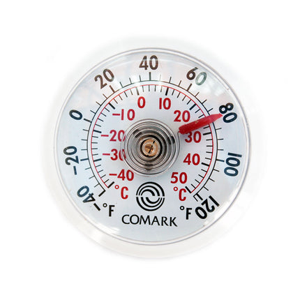 Nhiệt Kế Trong Nhà Ngoài Trời Comark UTL140 Mặt Số 5.1 cm Gắn Nam Châm Hoặc Keo Dính
