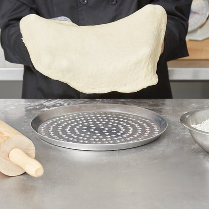 Khay nướng pizza kiểu Mỹ Metalcraft CAR12SP 30,5 cm Super đục lỗ Heavy Weight nhôm Cutter khay nướng pizza