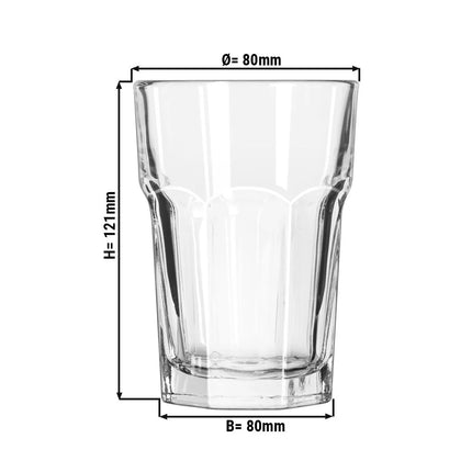 (12 pcs) Hi Ball Glass - GGM Gastro GIBRALTAR - 296 ml - Clear