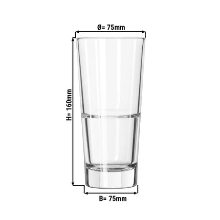 (12 pcs) Hi Ball Glass - GGM Gastro GILDE - 355 ml - Clear