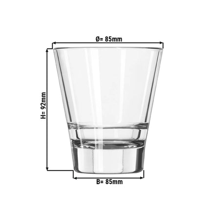 (12 pcs) Tumbler - GGM Gastro Gilde - 207 ml - Clear