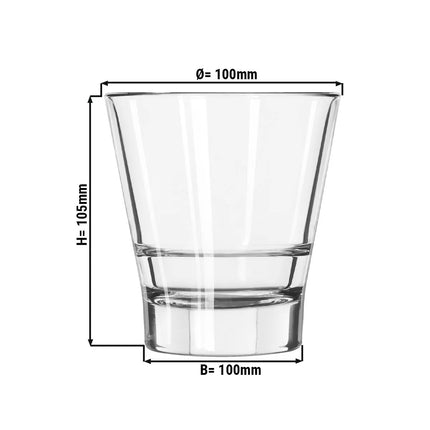 (12 pcs) Tumbler - GGM Gastro Gilde - 355 ml - Clear