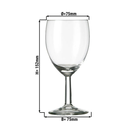 (12 pcs) Wine glass - GGM Gastro GILDE - 240 ml