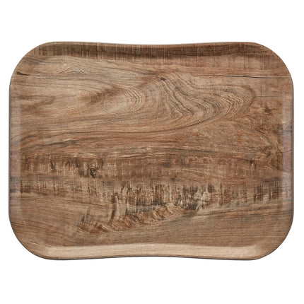 (12 pieces) CAMBRO | CENTURY™ Fibreglass Serving Tray – 430×330 mm – Light Olive Wood Effect