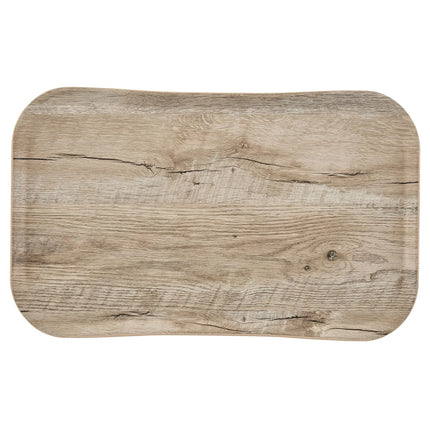 (12 pieces) CAMBRO | CENTURY™ Fibreglass Serving Tray – 530×370 mm – Light Oak Wood Effect